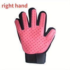 Pet Grooming Gloves Hair Washing Removing & Massaging For Cats & Dogs