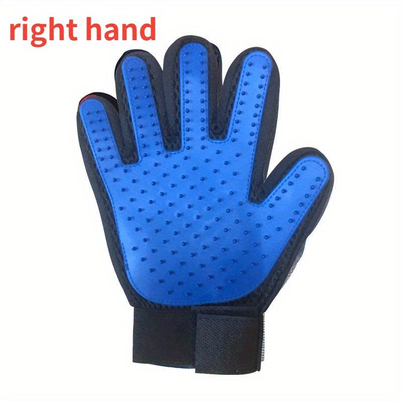 Pet Grooming Gloves Hair Washing Removing & Massaging For Cats & Dogs