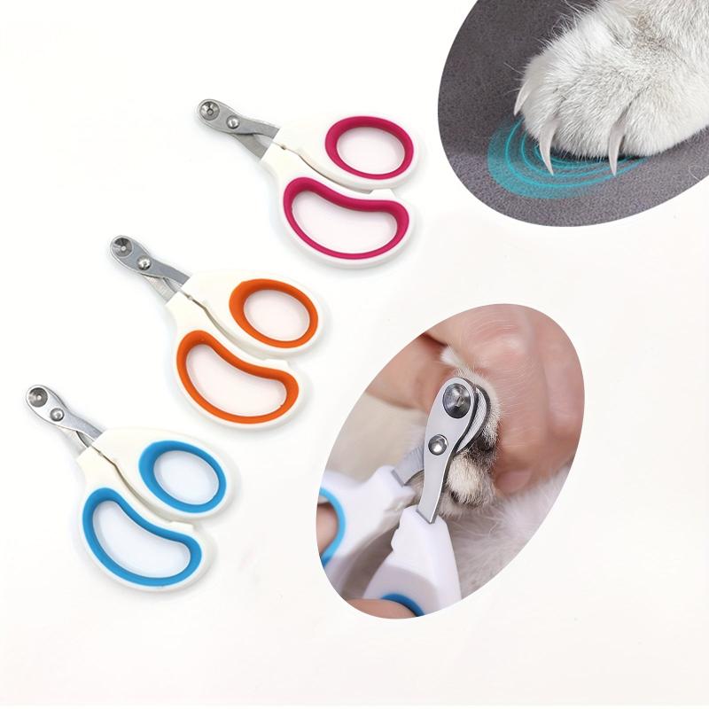 Pet Nail Clippers Round Hole Anti bleeding Nail Scissors For Cat Stainless Steel