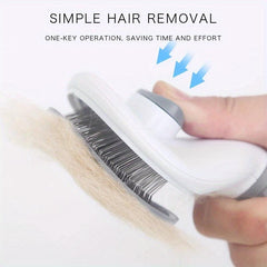 Self Cleaning Pet Hair Remover Brush Grooming Tools