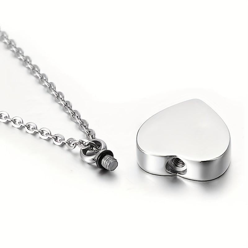 I Love You Forever Heart Pendant Cremation Urn Necklace Ashes Jewelry