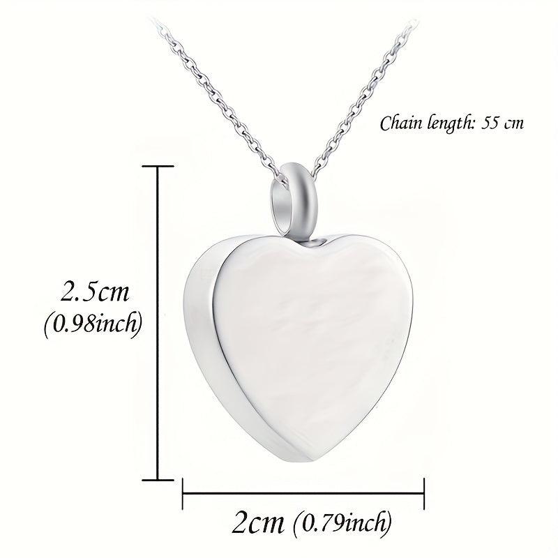 I Love You Forever Heart Pendant Cremation Urn Necklace Ashes Jewelry