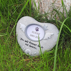 Personalized Pet Memorial Stone & Photo Frame