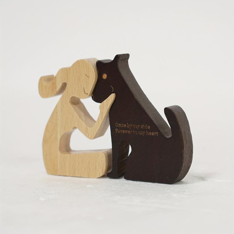 Dog Cat Family Statue Pet Memorial Gift Loss of Dog Puppy