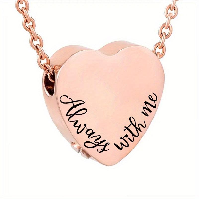 Heart Urn Necklace for Ashes Dog Cremation Jewelry Memorial Gift