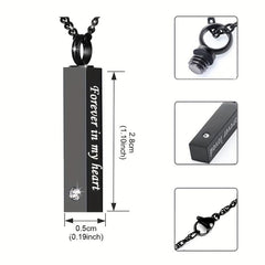 Heart Urn Necklace for Ashes Cremation Jewelry