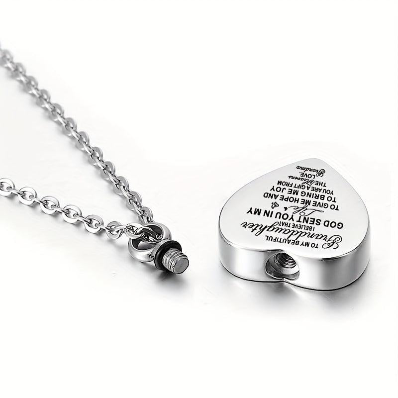 Heart Pendant Cremation Urn Necklace Ashes Jewelry - Pet Memorial Pendant