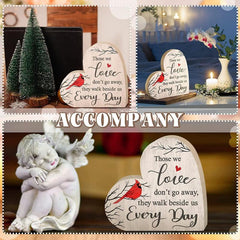 Heart Shaped Wood Pet Memorial Remembrance Plague