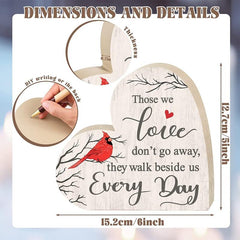 Heart Shaped Wood Pet Memorial Remembrance Plague