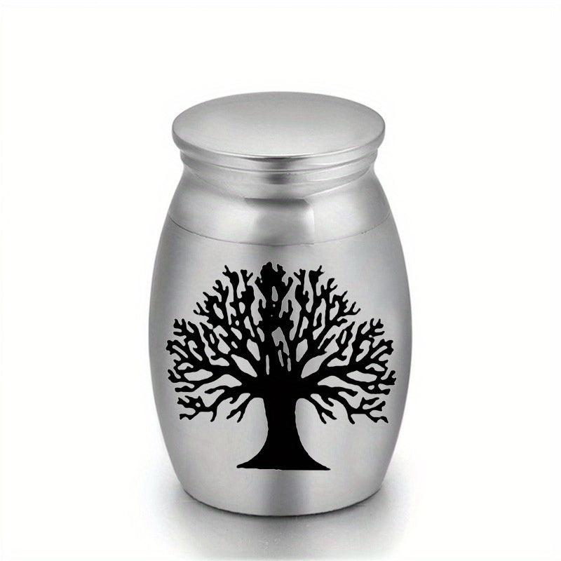 Stainless Steel Cat Ashes Container Pet Memorial Cremation Urn