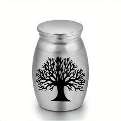 Stainless Steel Cat Ashes Container Pet Memorial Cremation Urn