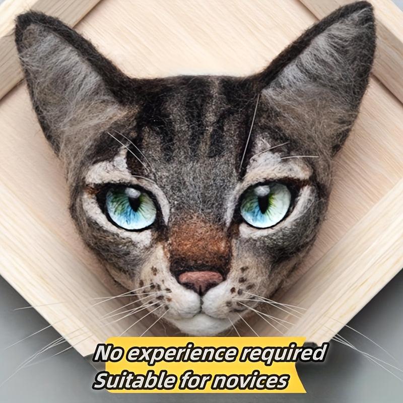 Wool Felt Cat DIY Material Package - Cat Souvenir Tutorial