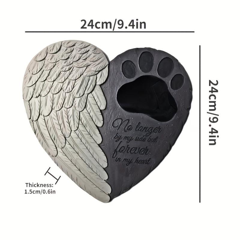 Angel's Wings Pet Memorial Tomb Garden Decoration Cat Dog Pet Tombstone