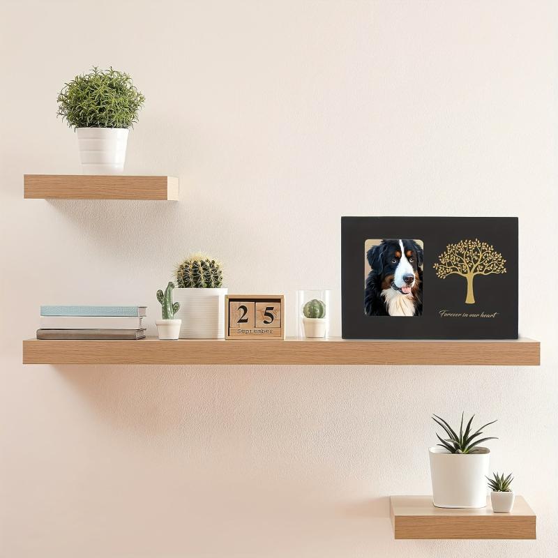 Tree Of Life Pattern Pet Urn Wooden Pet Cremation Urn Photo Box