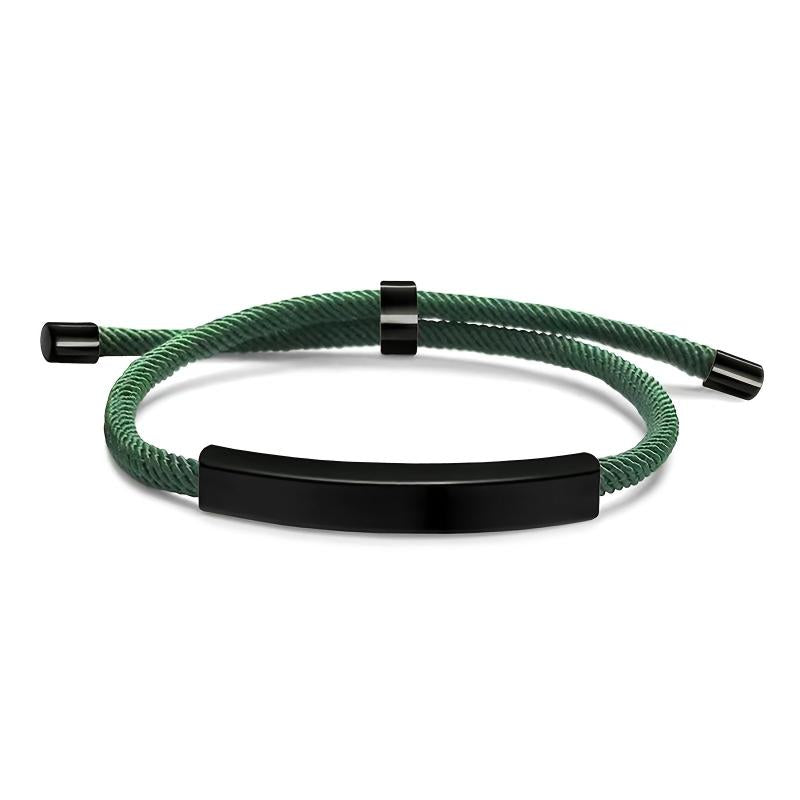 Personalized Stainless Steel Pet Name Bracelet with Engraving
