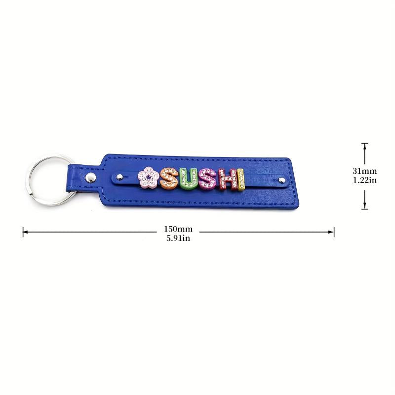 Personalized Pet Memorial Keychain with Rhinestone String - Up to 8 Letters