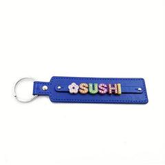 Personalized Pet Memorial Keychain with Rhinestone String - Up to 8 Letters