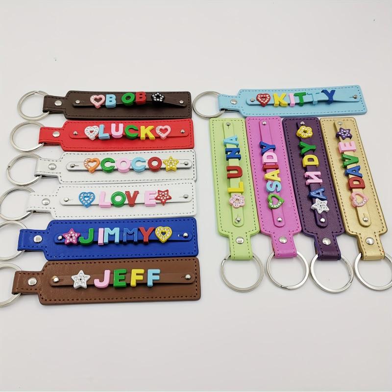 Colorful Light Pet Memorial Keychain with Customizable Letters