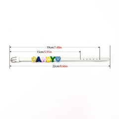 Custom Pet Memorial Bracelet - Colorful Letter String Style -