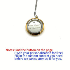 Customized Pet Memorial Pendant Engrave Name Plate Screw Cap Pet Hair