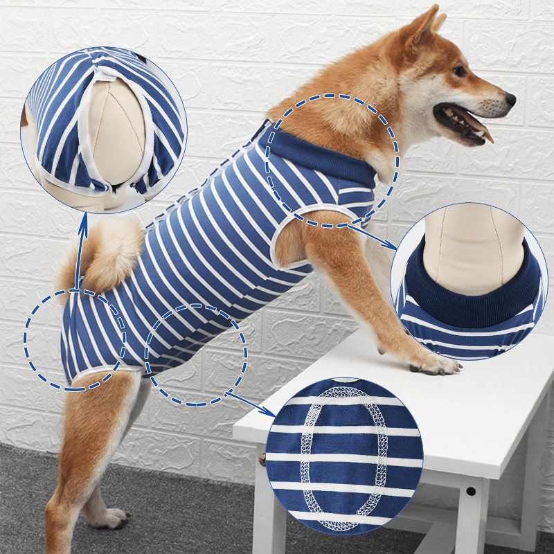 Pet Recovery Clothing Post Surgery Anti licking Apparel For Dogs Cats