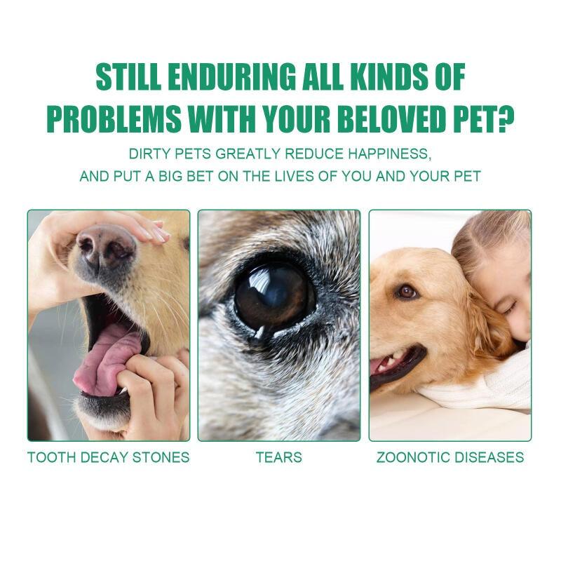 20pcs Pet Teeth Cleaning Disposable Finger Cot Wet Wipes for Cat Dog Oral Care