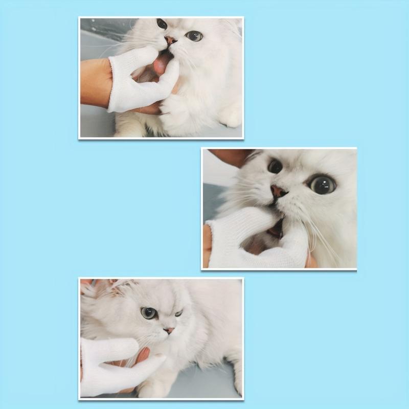 Pet Dental Care Kit Toothbrush for Cats & Dogs with Full Surround Bristles