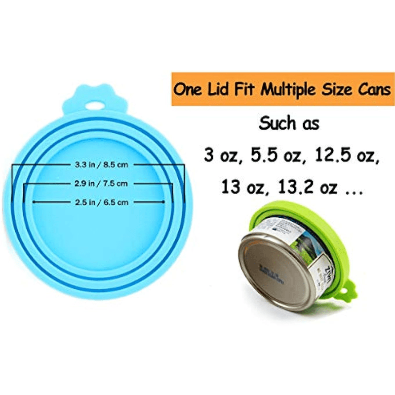 Silicone Pet Food Can Covers - 3 Pack