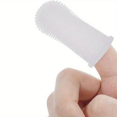 2pcs Silicone Fingertip Pet Toothbrush Dog Cat Oral Care