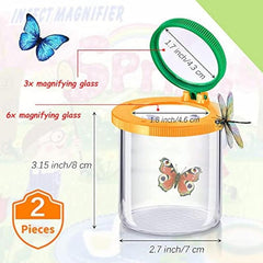 Yellow Plastic Insect Box w/ Acrylic Magnifying Glass