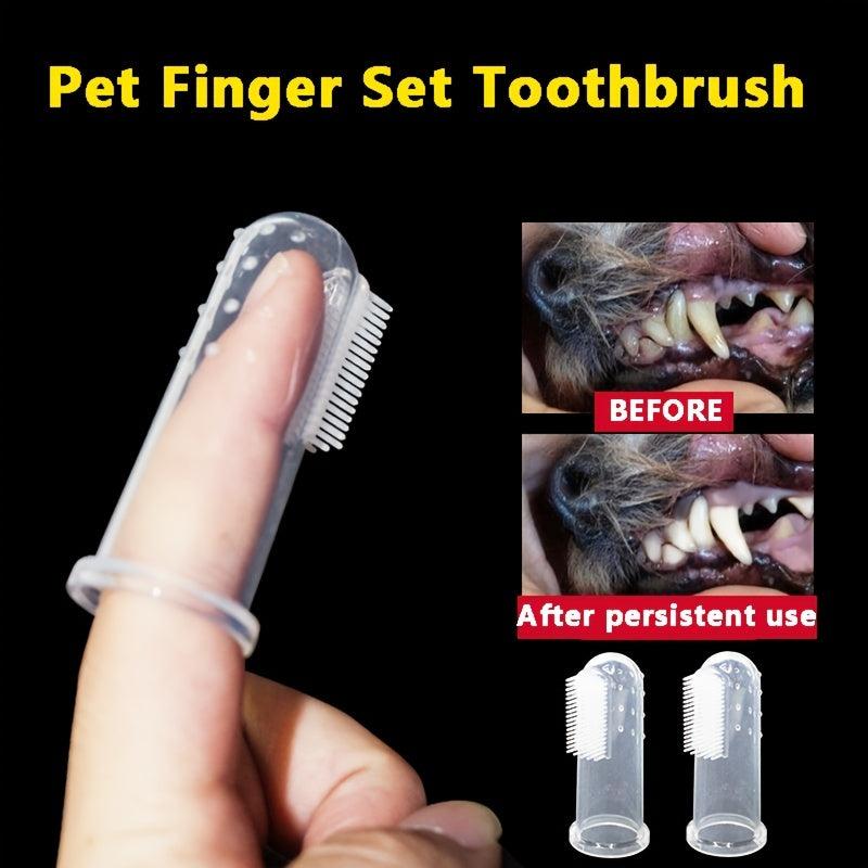 Pet Finger Toothbrush for Cats Soft Bristles Dental Hygiene