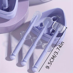 3pcs Silicone Toothbrush Set for Dogs Cats Dental Care