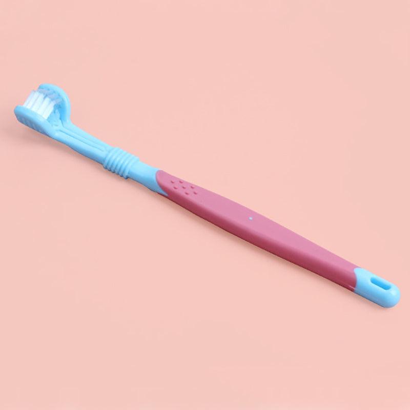 Three-Headed Dog Toothbrush for Cleaning Teeth and Freshening Breath