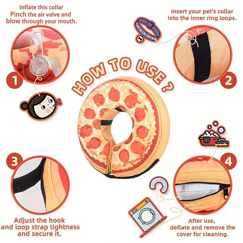 Inflatable Dog Donut Collar for Small and Medium Dogs