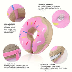 Inflatable Dog Cone Collar Post Surgery Recovery Soft E Collar for Dogs Cats