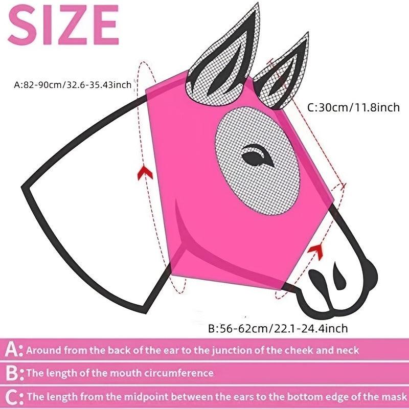 Breathable Anti Mosquito Horse Head Cover Equestrian Supplies