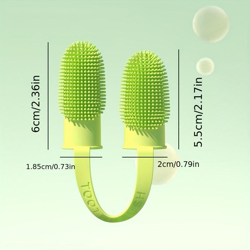 Silicone Fingertip Pet Toothbrush For Dog & Cat