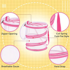 Mini Butterfly Habitat Foldable Popup Terrarium for Butterflies Raising