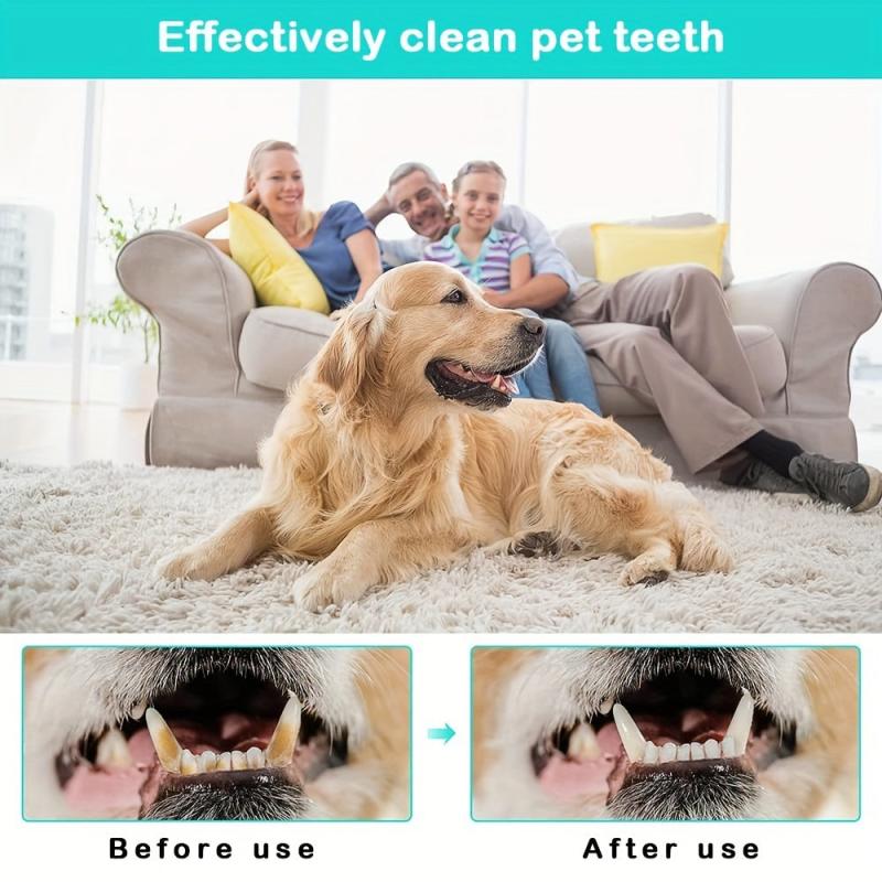 5pcs Dog Toothbrush Finger Set with Eye and Chin Cleaning Tool