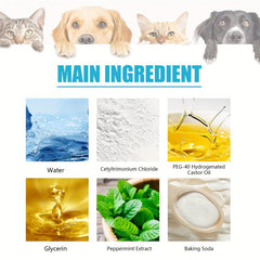 50-Pad Dog Toothbrush & Finger Cover Dental Wipes for Pet Teeth Cleaning