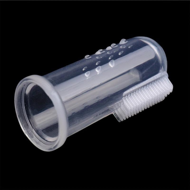 Silicone Fingertip Pet Toothbrush For Dog & Cat