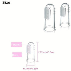 Silicone Fingertip Pet Toothbrush For Dog & Cat