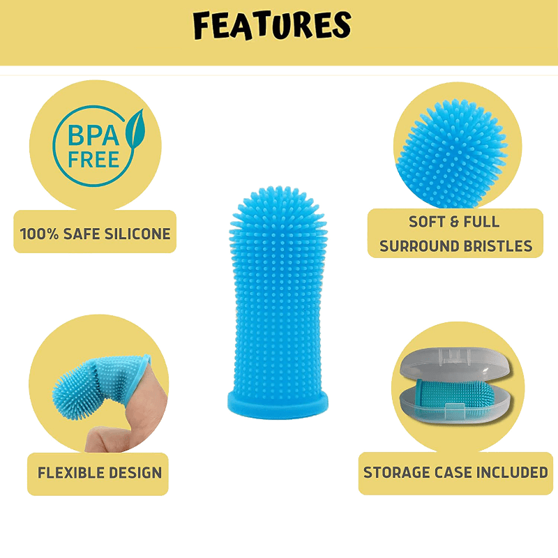 Dog Teeth Cleaning Finger Toothbrush Kit