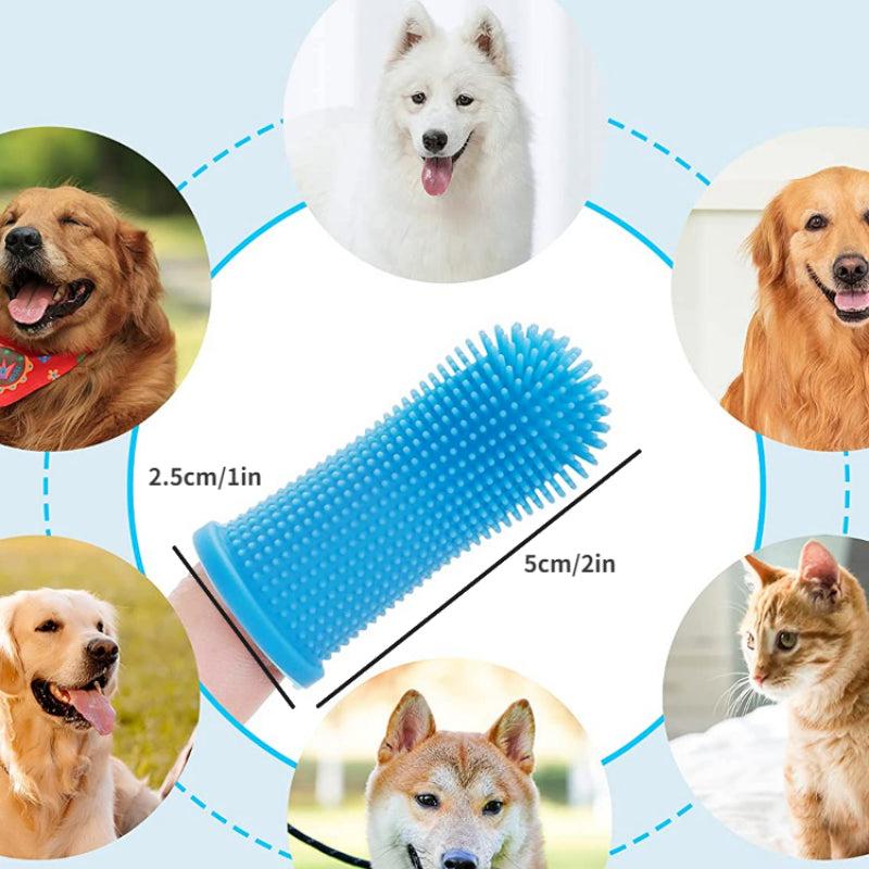 Dog Teeth Cleaning Finger Toothbrush Kit