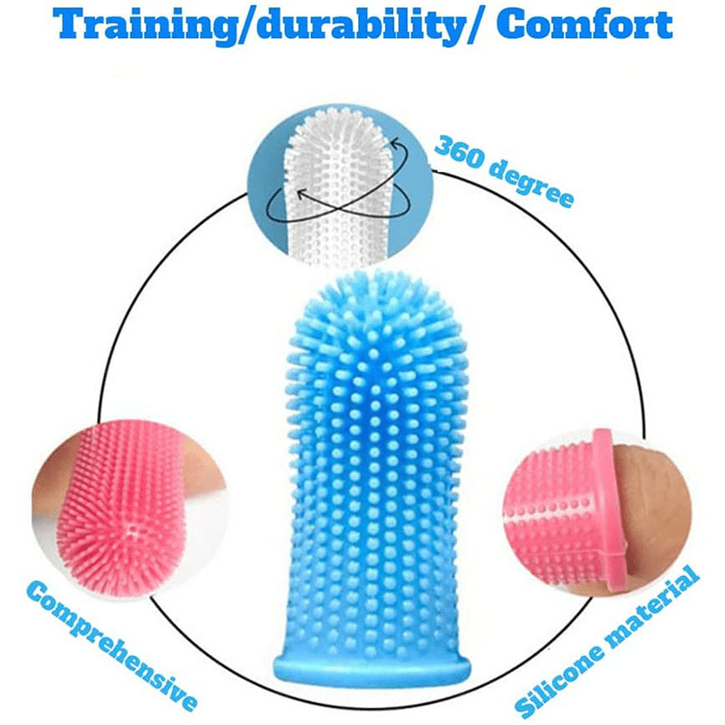 Dog Teeth Cleaning Finger Toothbrush Kit