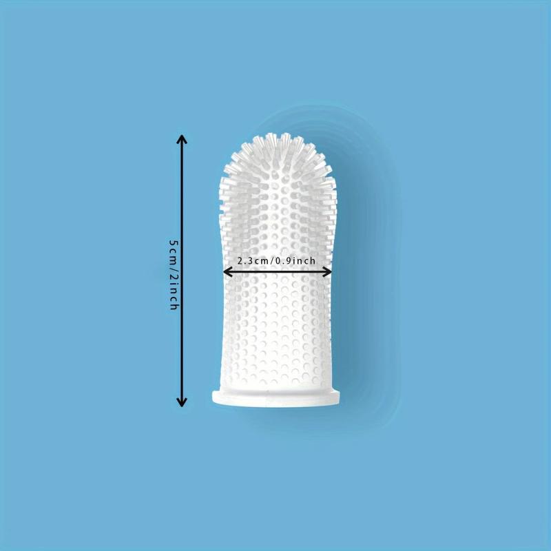 2pcs Dog Finger Toothbrush with Storage Box - Dog Teeth Cleaning Brush