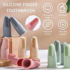 4pcs Soft Bristle Dog Finger Toothbrushes