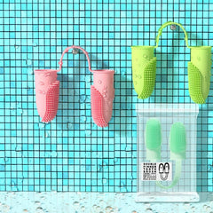 Pet Double Finger Toothbrush Soft Bristle Dog Toothbrush
