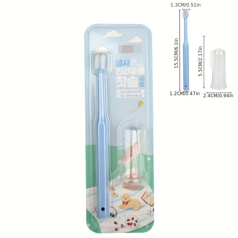 Pet Cleaning Supplies Set Pet Toothbrush Cat Dog Finger Toothbrush