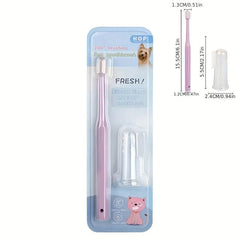 Pet Cleaning Supplies Set Pet Toothbrush Cat Dog Finger Toothbrush